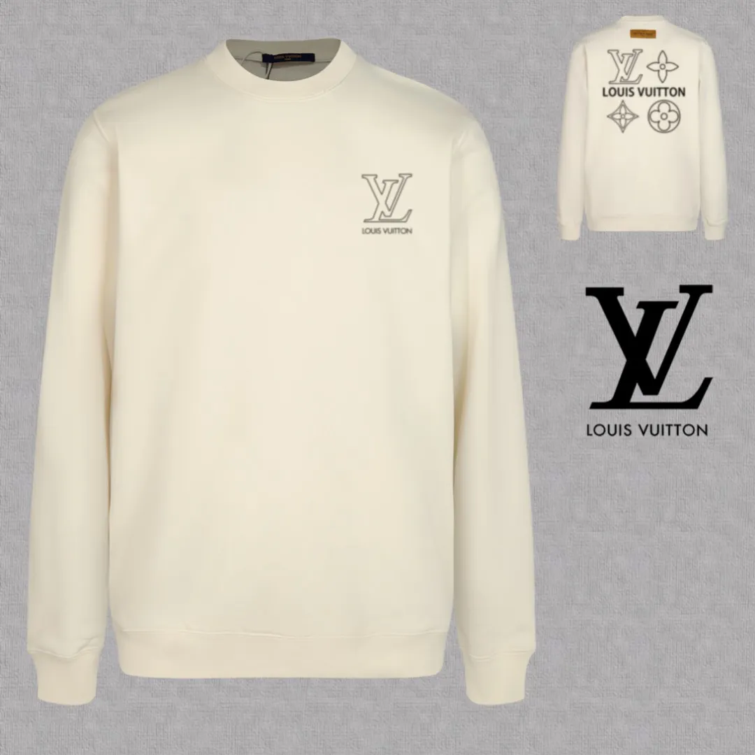 🅿️250 hot style on the shelves🔥❗ 💫〖Louis Vuitton LV〗 Fashionable round neck sweatshirt, casually matched with various styles, it is perfectly handsome😎The whole dress is made of double waistcoats, which makes the whole dress more three-dimensional. Not ordinary factories can do such fine work. The 2025 spring style counters are on sale, exquisite round neck terry sweatshirt, high-end double-strand pure cotton Customized drawstring ribs are dyed in the same vat and are complete with three standards. The chest craftsmanship adopts a simple and elegant pattern on the chest, which is easy to control for any age group! Fit and comfortable! Customized thickened 440g terry sweatshirt fabric, soft and comfortable to the touch, with a three-dimensional shape! 🙌🏻 It’s also very breathable, so it’s a versatile style that can be worn with any outfit! ✔Color: Black White Apricot Size: S M L XL 2XL